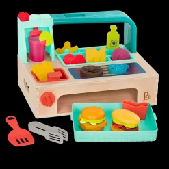 B. toys – Mini Chef - Build-a-Burger Playset