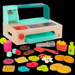 B. toys – Mini Chef - Build-a-Burger Playset