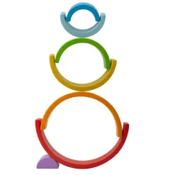 BIGJIGS - Wooden Stacking Rainbow Small