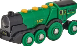 Brio - Battery Operated Big Green Action Locomotive
