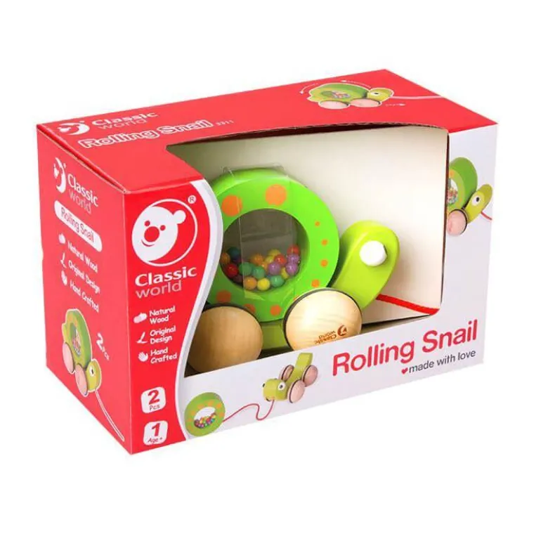 Classic World - Pull Along Rolling Snail