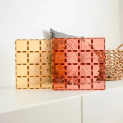 Connetix - 2 Piece Base Plate Pack - Lemon & Peach