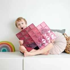 Connetix - 2 Piece Base Plate Pack - Pink & Berry