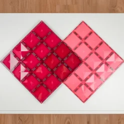 Connetix - 2 Piece Base Plate Pack - Pink & Berry