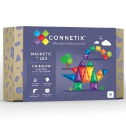 Connetix - Mini Pack - Rainbow - 24 Piece