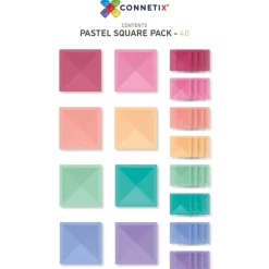 Connetix - Pastel 40pc Square Expansion Pack