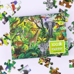 Crocodile Creek - Holographic Puzzle 100pc Jungle Paradise