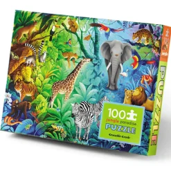 Crocodile Creek - Holographic Puzzle 100pc Jungle Paradise