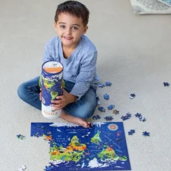 Crocodile Creek - Puzzle & Poster 200pcs - World Animals