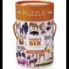 Crocodile Creek - Puzzle Canister 100pcs - Wild Animals