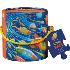 Crocodile Creek - Puzzle Cannister Mini 24pcs - Space Race