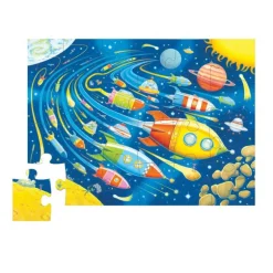 Crocodile Creek - Puzzle Cannister Mini 24pcs - Space Race