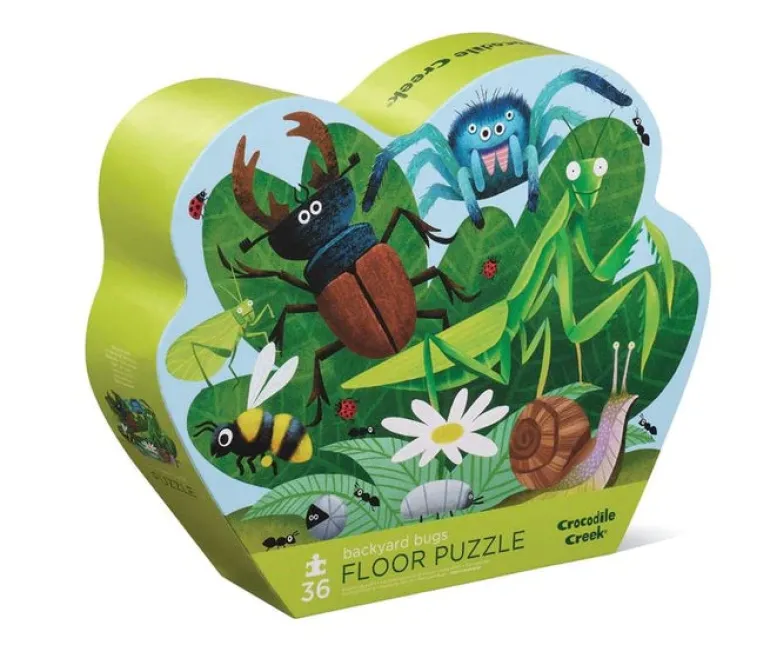 Crocodile Creek - Puzzle Floor 36pcs Backyard Bugs