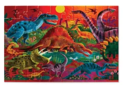 Crocodile Creek - Puzzle Foil 60pcs Dazzling Dinosaurs