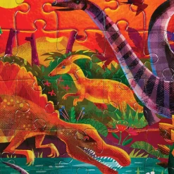 Crocodile Creek - Puzzle Foil 60pcs Dazzling Dinosaurs