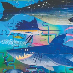 Crocodile Creek - Puzzle Foil 60pcs Shimmering Sharks
