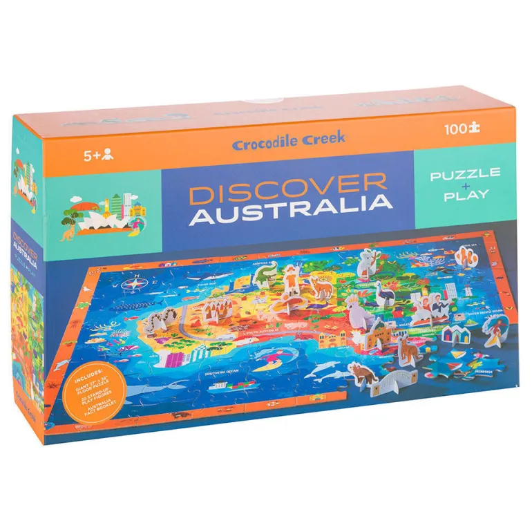 Crocodile Creek - Puzzle 100pcs - Discover Australia