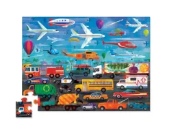 Crocodile Creek - Puzzle 48pcs - Above & Below Things That Go