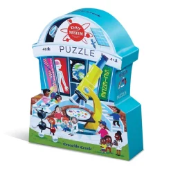 Crocodile Creek - Shaped Puzzle 48pcs - Day At The Museum Science