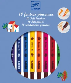 Djeco - 10 Classic Felt Brushes