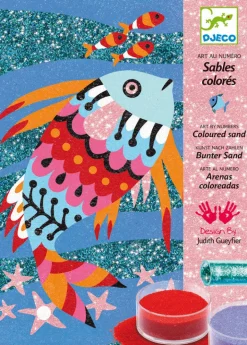 Djeco - Coloured Sand Art Fish Rainbow