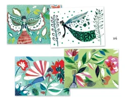 Djeco - Glitter Boards Fireflies Foil Pictures