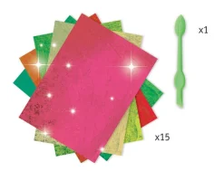 Djeco - Glitter Boards Fireflies Foil Pictures