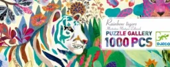 Djeco - Puzzle Gallery 1000pc - Rainbow Tigers