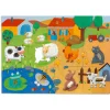 Djeco - Puzzle Giant 20pcs - Tactile Farm