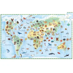 Djeco - Puzzle Observation 100pcs - World Animals