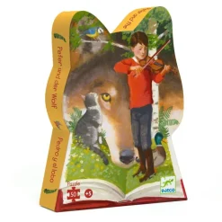 Djeco - Puzzle Silhouette 50pcs - Peter & The Wolf