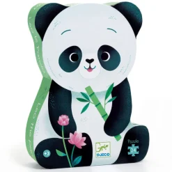 Djeco - Puzzle Silhouette 24pcs - Leo the Panda