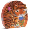 Djeco - Puzzle Silhouette 24pcs - The Tigers Walk