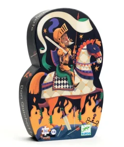 Djeco - Puzzle Silhouette 36pcs - Don Quixote