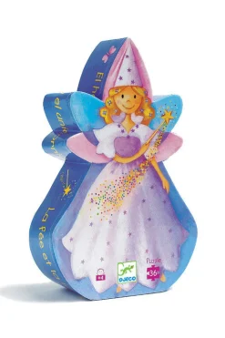 Djeco - Puzzle Silhouette 36pcs - Fairy And Unicorn