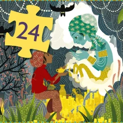 Djeco - Puzzle Silhouette 24pcs - Aladdin