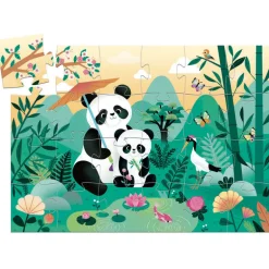 Djeco - Puzzle Silhouette 24pcs - Leo the Panda