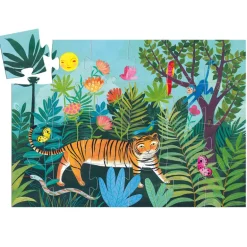 Djeco - Puzzle Silhouette 24pcs - The Tigers Walk