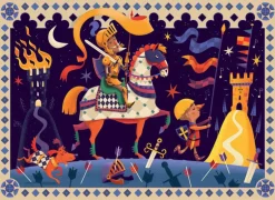 Djeco - Puzzle Silhouette 36pcs - Don Quixote