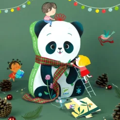 Djeco - Puzzle Silhouette 24pcs - Leo the Panda