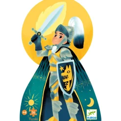 Djeco - Puzzle Silhouette 36pcs - Full Moon Knight
