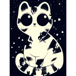 Djeco - Puzzle Wizzy 50pcs - Cuddly Cats