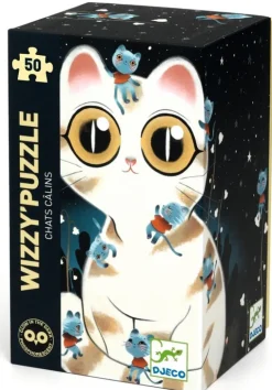 Djeco - Puzzle Wizzy 50pcs - Cuddly Cats