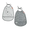 Done By Deer - Elphee Bib 2 Pack - Grey