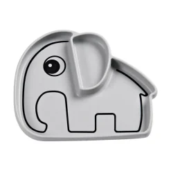 Done By Deer - Elphee Stick & Stay Plate - Grey