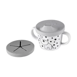 Done By Deer - Spout/Snack Cup - Grey