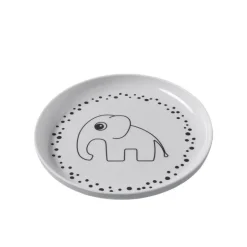 Done By Deer - Yummy Plate Happy Dots - Grey