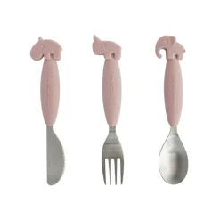 Done By Deer - YummyPlus Easy Grip Cutlery Set - Powder
