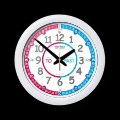 Easy Read - Wall Clock - To/Past - Red/Blue