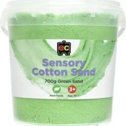 EC - Sensory Cotton Sand 700G Tub Green